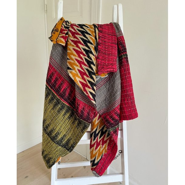 m�nstret sari plaid i flere farver