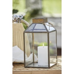 Lanterne med skr glastop