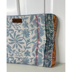 PC Cover  Unikt Beskyttelsescover i Vintage Bomuldssari