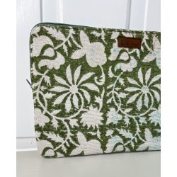 PC Cover  Unikt Beskyttelsescover i Vintage Bomuldssari