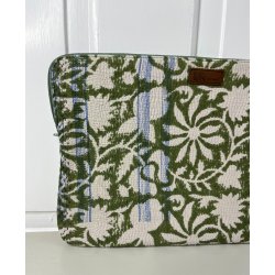 PC Cover  Unikt Beskyttelsescover i Vintage Bomuldssari