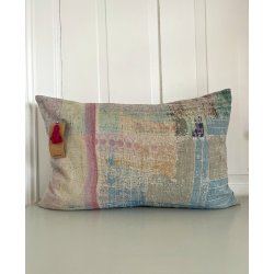 Vintage Pude med Kanthabroderi