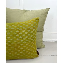 Pudebetrk i 100% Hr  Farven Sage