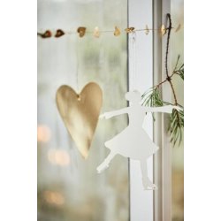 Messingranke med hjerter