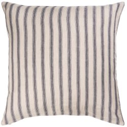 Stribet pude i 100% h�r 60 x 60 cm