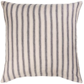 Stribet pude i 100% h�r 60 x 60 cm