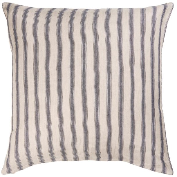 Stribet pude i 100% h�r 60 x 60 cm