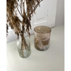 Stage i rosa frosted glas