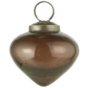 Julekugle i pebbled glas