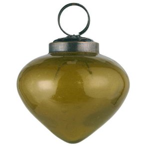 Julekugle i pebbled glas