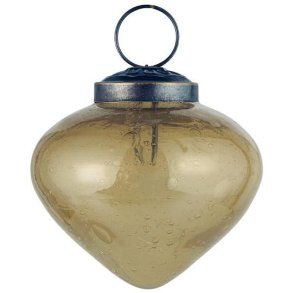 Julekugle i pebbled glas