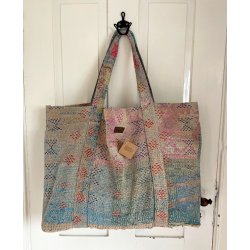 Fine-Q Strandtaske  Unik, Hndsyet og Bredygtig