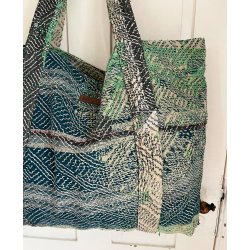 Fine-Q Strandtaske  Unik, Hndsyet og Bredygtig