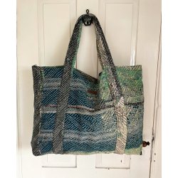 Fine-Q Strandtaske  Unik, Hndsyet og Bredygtig