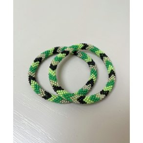 Nepal Roll-On Armbnd  Unikt Hndknyttet Smykke