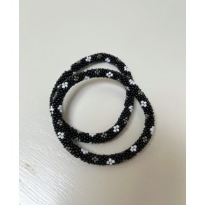 Nepal Roll-On Armbnd  Unikt Hndknyttet Smykke