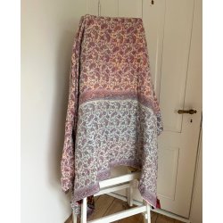 Hndquiltet Kantha Vattppe  Unikavare i Vintagebomuld