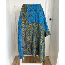 Hndquiltet Kantha Vattppe  Unikavare i Vintagebomuld