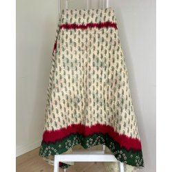 Hndquiltet Kantha Vattppe  Unikavare i Vintagebomuld