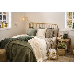 Ib Laursen Plaid Creme Vaffelv�vet�