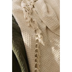 Ib Laursen Plaid Creme Vaffelv�vet�