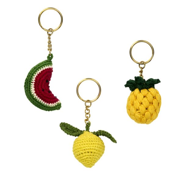 H�ndh�klede frugt charms